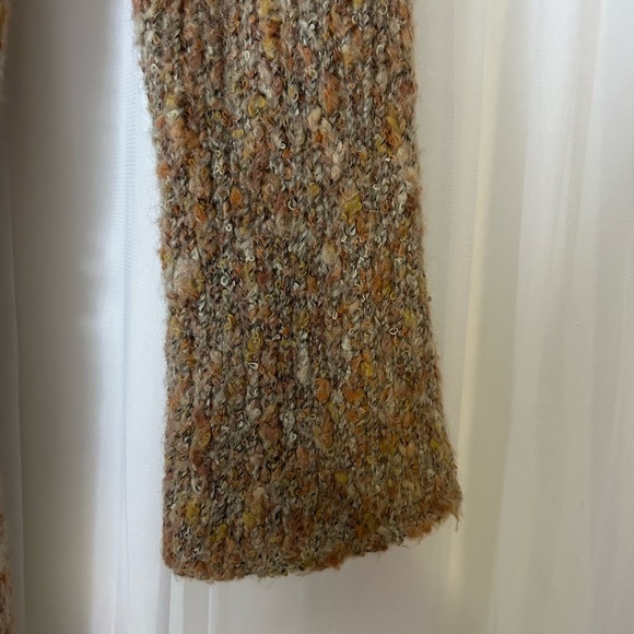 Free People Textured Bohemian Knit Cardigan w/ Tie Front - size medium - Picture 4 of 5